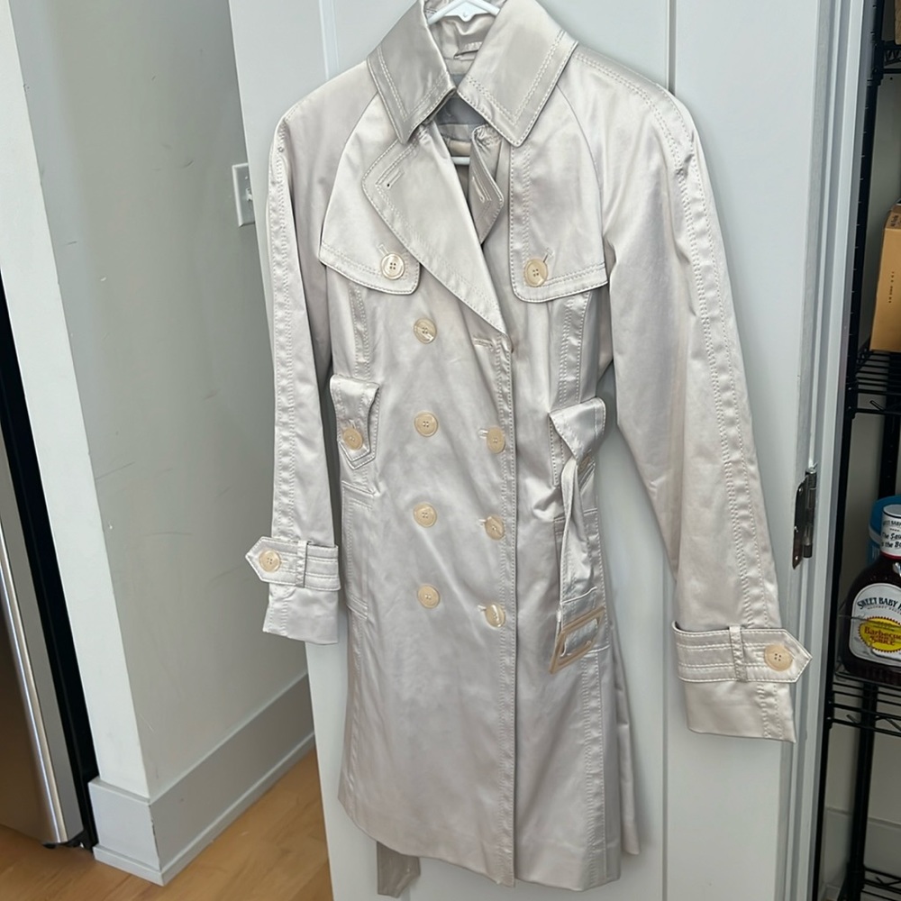 Ivory/beige trench coat